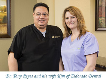 Dr. Tony Reyes and his wife Kim of Eldorado Dental